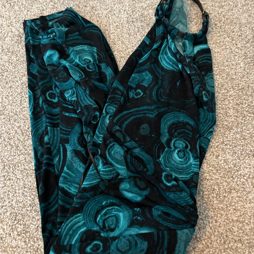 Michael Kors Teal and Black Dress